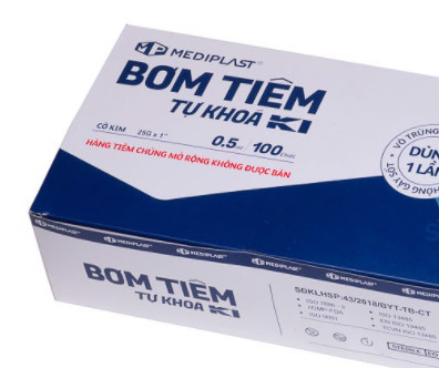 bơm tiêm tự khóa mediplast
