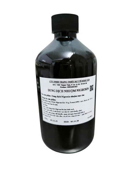 Nigrosin (mực tàu) là thuốc nhuộm nền đen 