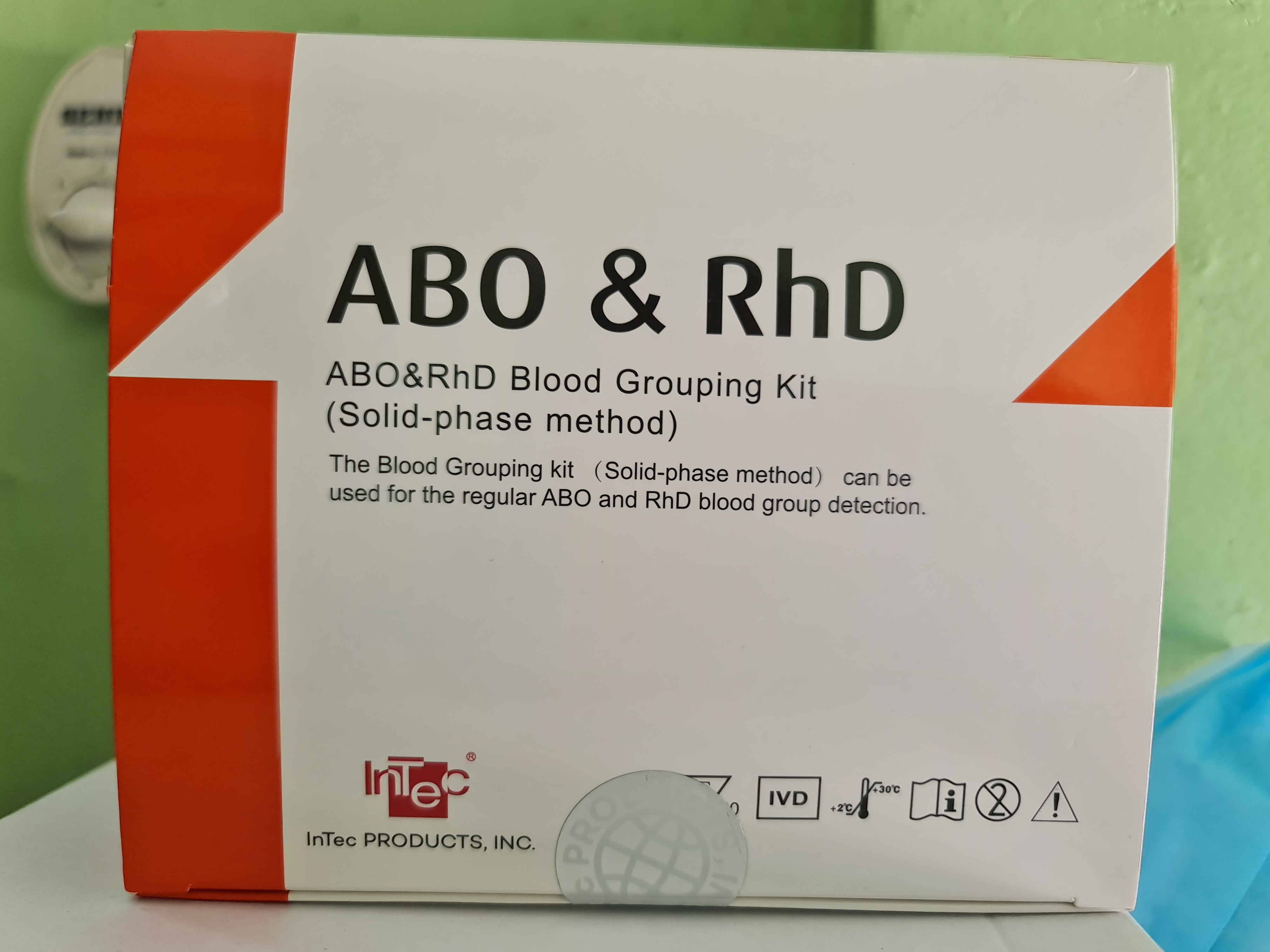 Bộ Test Xét Nghiệm Nhanh InTec Test Nhóm Máu ABO & RhD