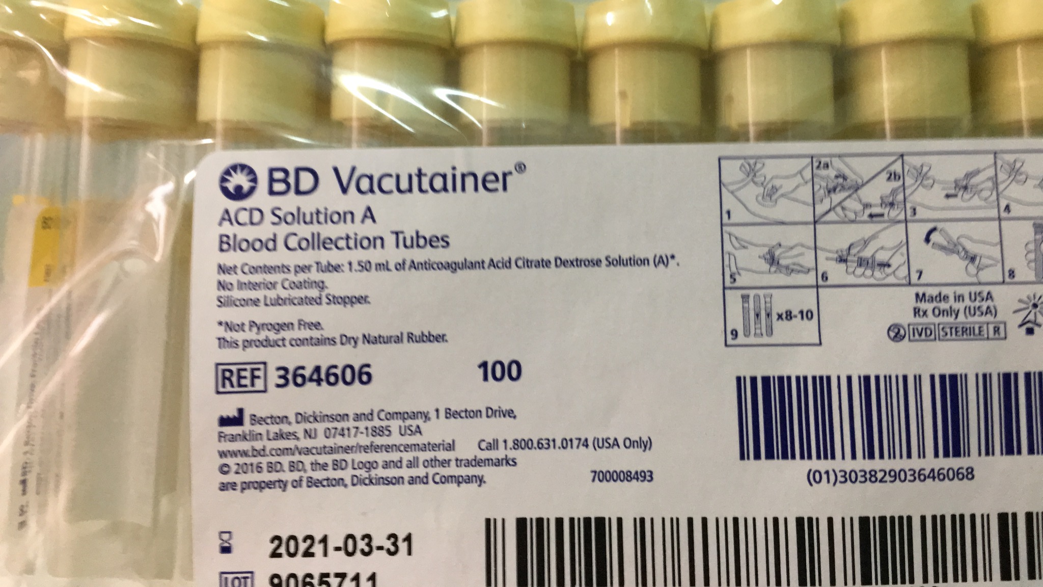 ống nghiệm ACD- USA  ống ly tâm PRP