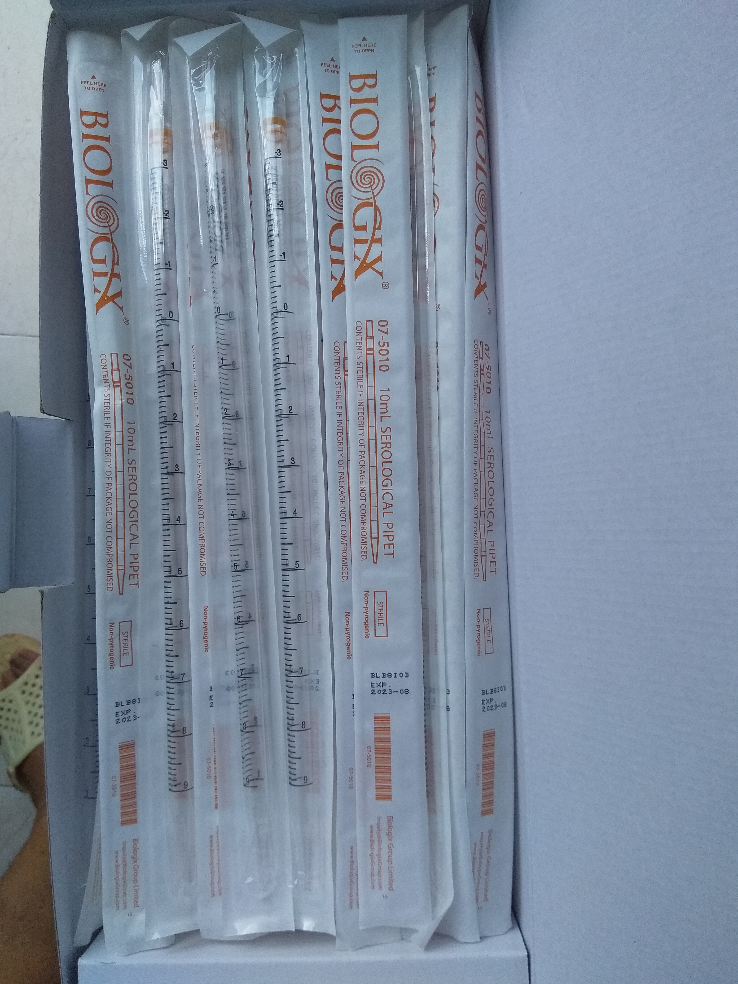 pipet nhựa 10 ml tiệt trùng Biologix