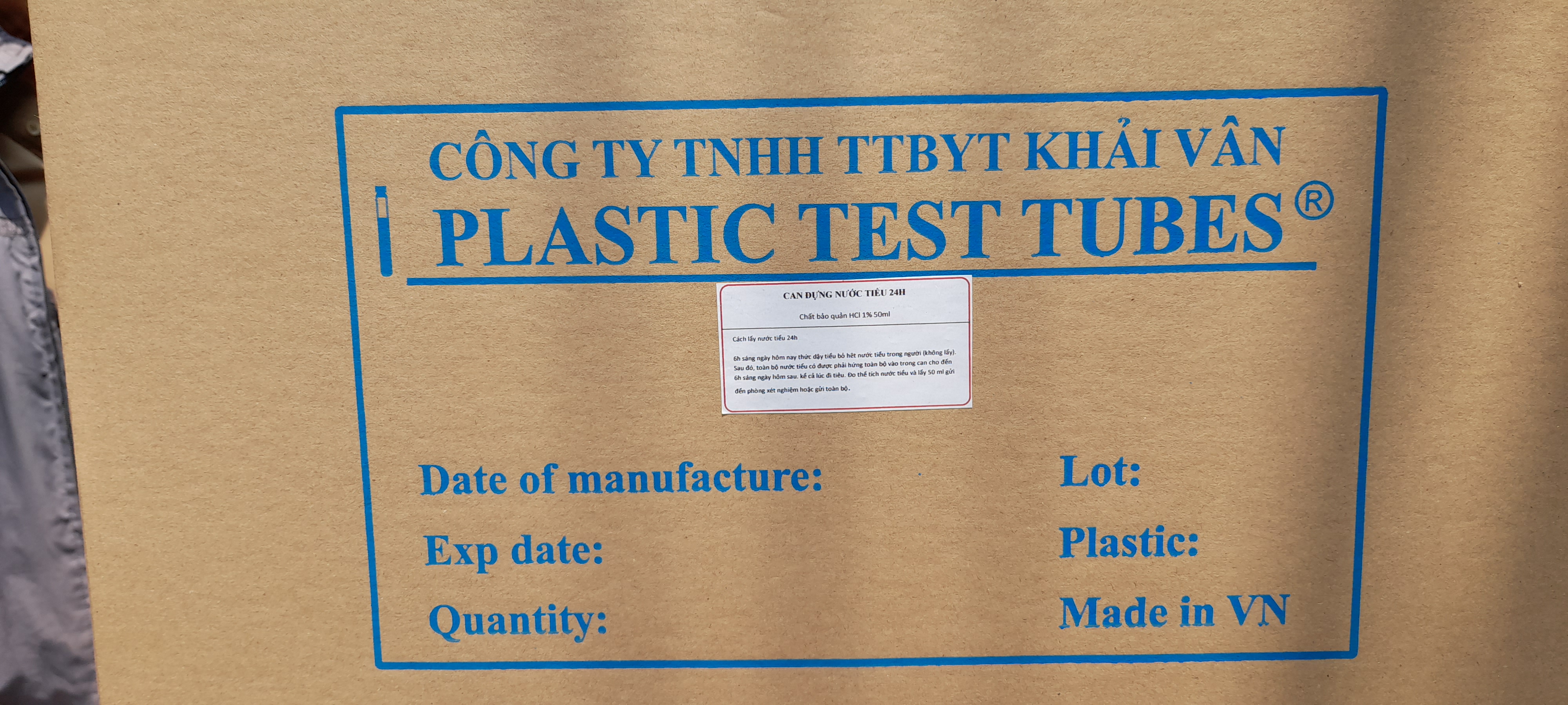 CAN ĐỰNG NƯỚC TIỂU 24H