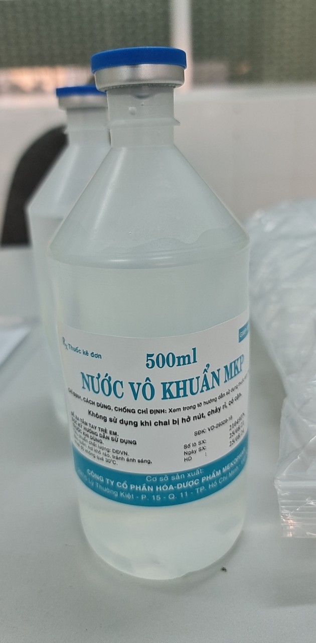 NƯỚC CẤT PHA TIÊM CHAI 500 ML