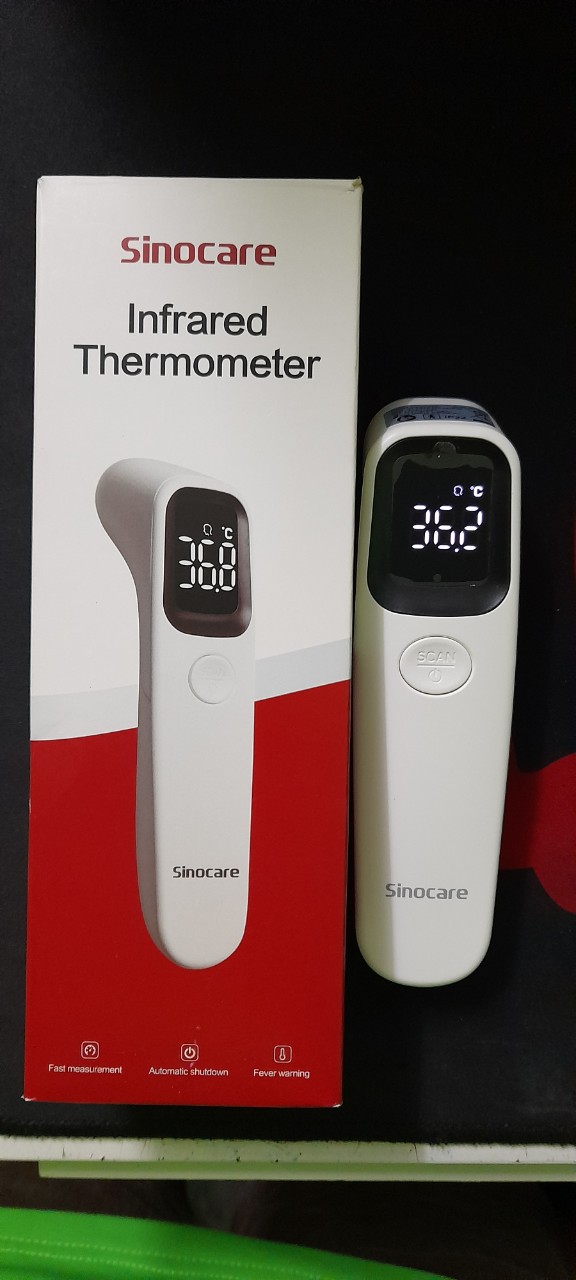 Nhiệt Kế điện tử Đức ( đo trán-Sinocare)