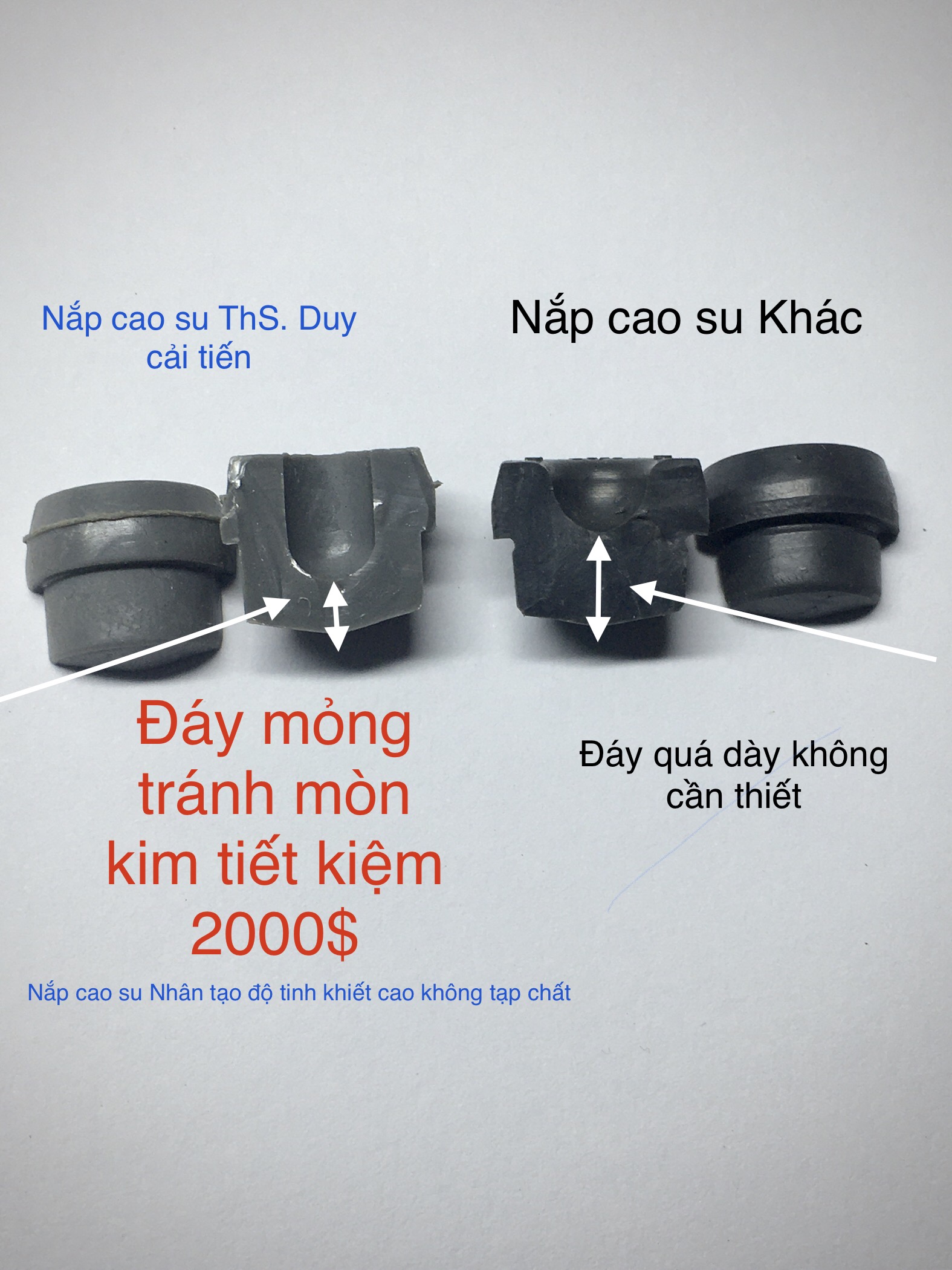 Nắp cao su ống nghiệm 12x75