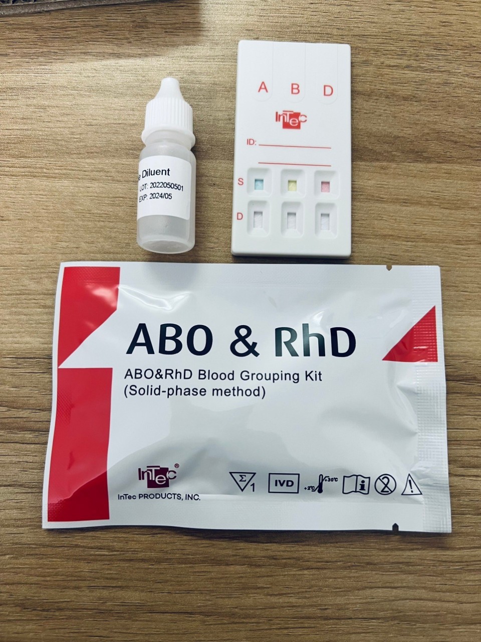  Test Nhanh Nhóm Máu hãng InTec ABO & RhD