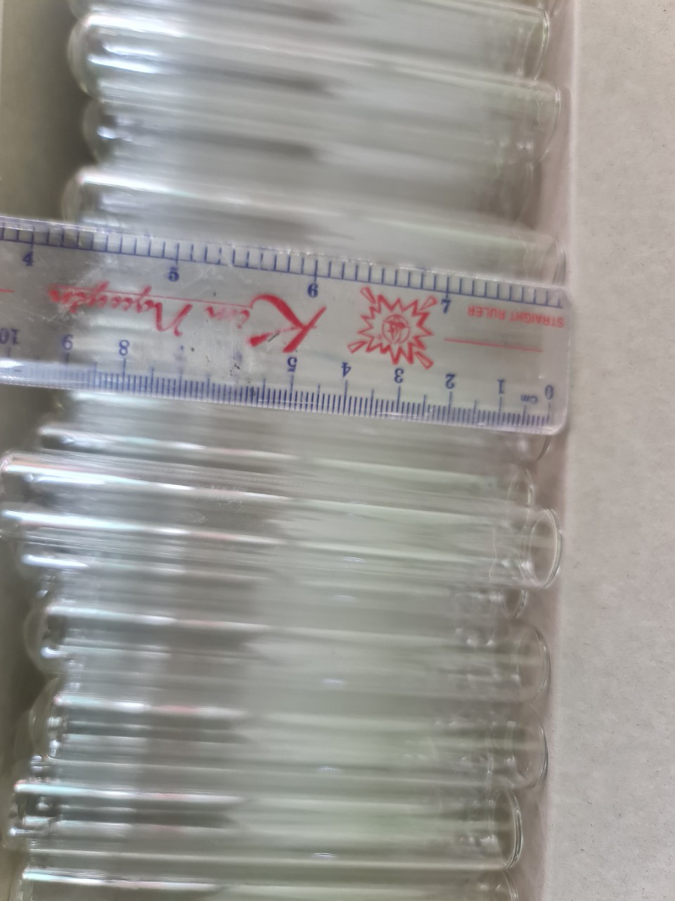 Ống nghiệm thủy tinh không vành 16x100mm, 10ml